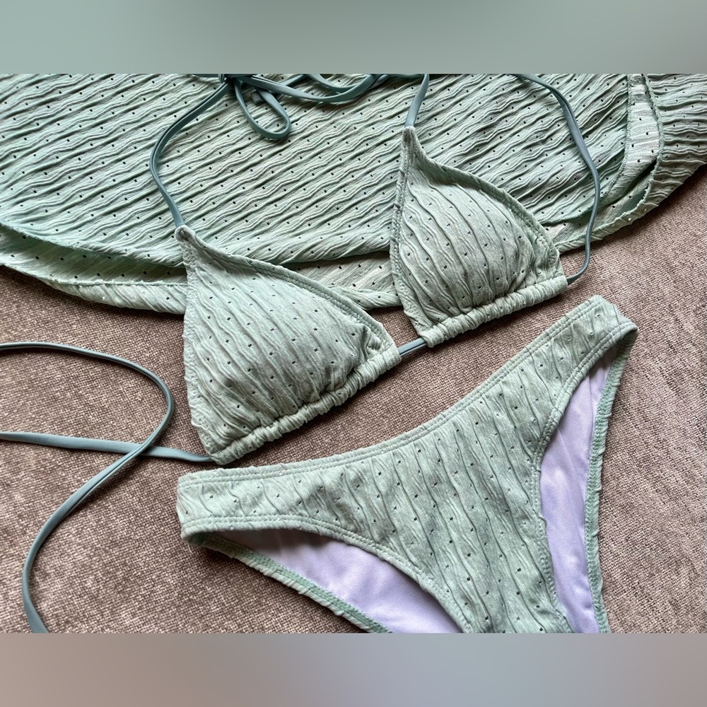 New 3 piece Knit Swim Set